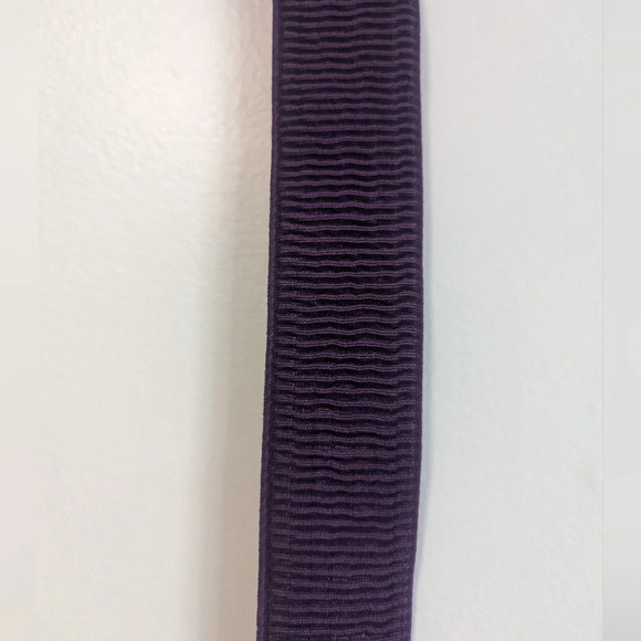 Purple Stretchy Waist Belt w Silver  Hardware - Size Small - Picture 4 of 6